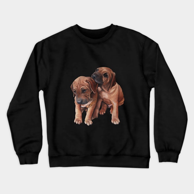 Rhodesian Ridgeback Brothers Crewneck Sweatshirt by Noewi